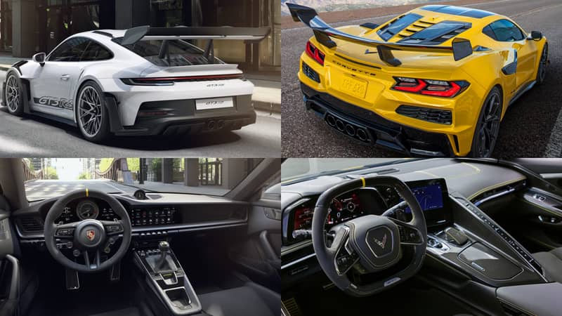Winged Battle: Porsche 911 GT3 RS Vs. C8 Chevrolet Corvette ZR1