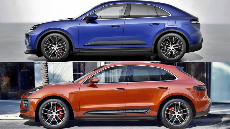 Macan 4 Electric Vs Model S Dimensions