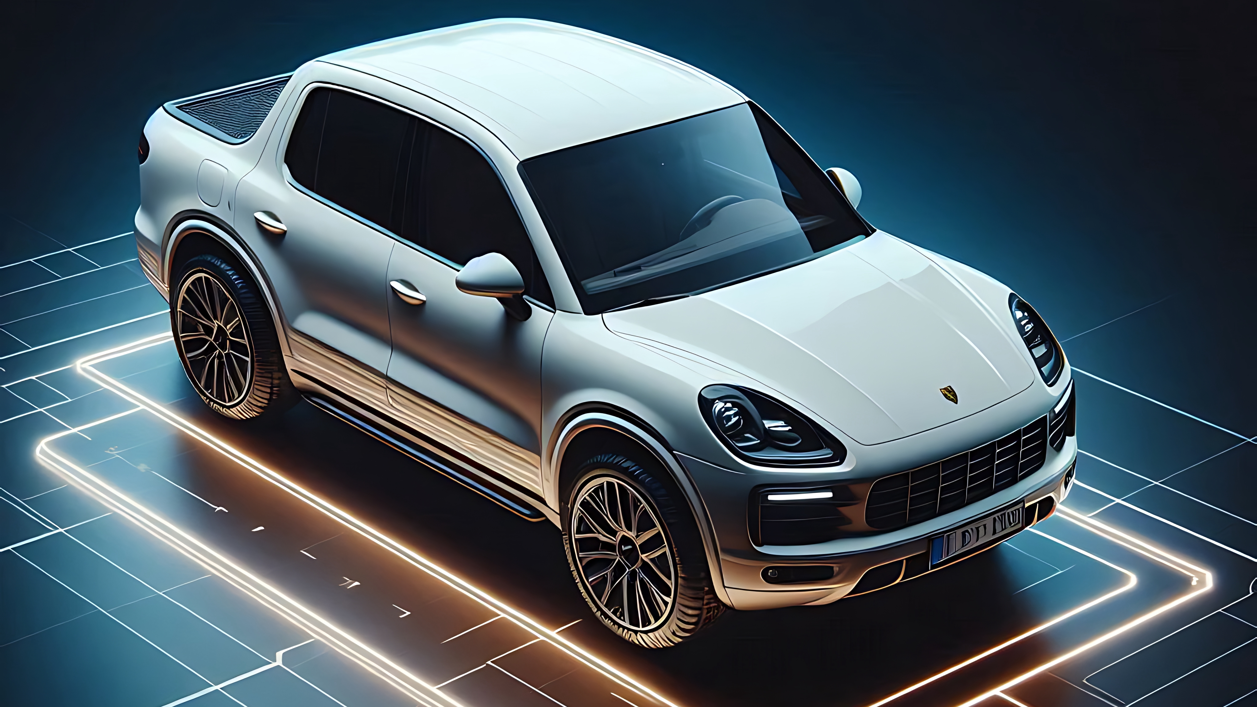 Dreaming Up An All Electric Porsche Cayenne Pickup